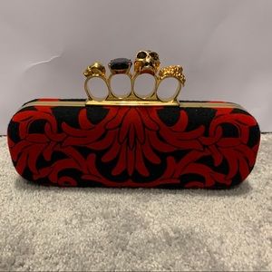 Authentic Alexander McQueen 4 ring clutch